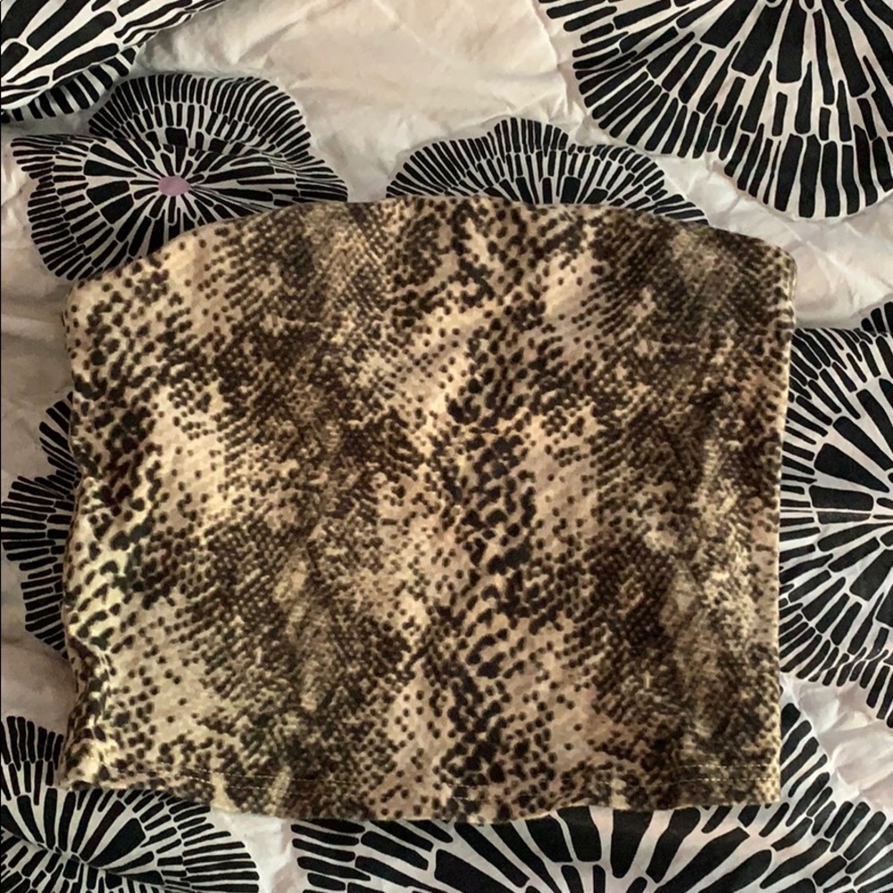 Urban snake skin crop top